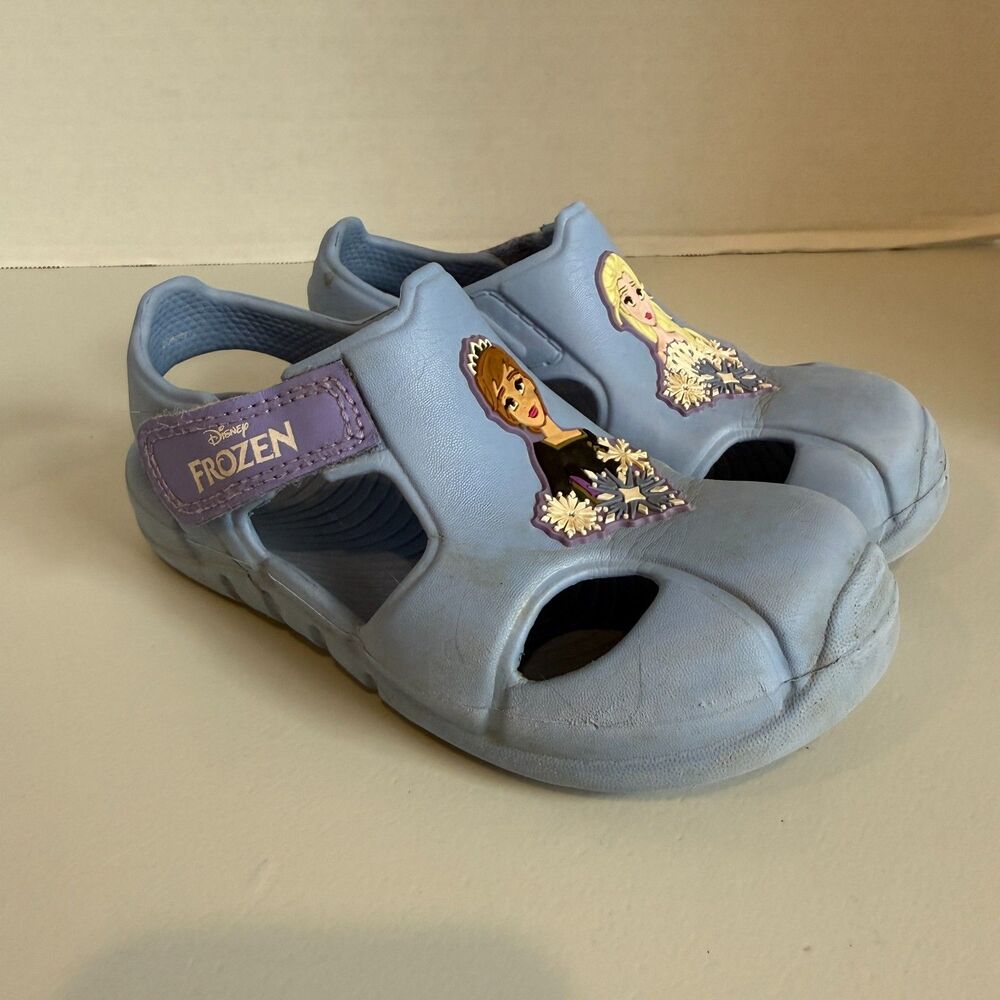 Disney Frozen Blue Toddler Sandals Elsa Anna Size 9 / 10